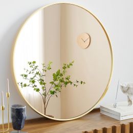Sweetcrispy 24 in Round Bathroom Wall Mirror 24 in