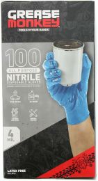 GREASE MONKEY All Purpose 4 Mil Thickness Disposable Nitrile Gloves 100 Count, Bundle of 2