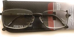 Foster Grant Men's Titanium Reading Glasses T23 Gun +2.00 Glass, Bundle of 2