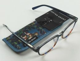 Foster Grant Womens Misha Blu Reading Glasses (1.50 Glass, Bundle of 2