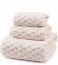 Tcbelosion 3-Piece Towel Set 3-Piece, 55 Inches, 30 Inches, Bundle of 2