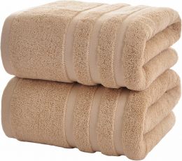 Velqora Bath Towels 2 Cotton 2 Pack, 60 Inches, 30 x 60 Inches