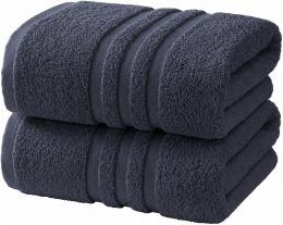 Velqora Bath Towels Cotton 2 Pack, 60 in, 30 x 60 in