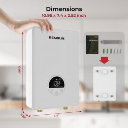 CAMPLUX ENJOY OUTDOOR LIFE CAMPLUX Tankless Water Heater Electric Electric