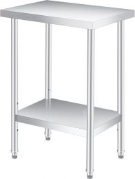EliteEdge ﻿ Stainless Steel Prep Table 24x12 Inches Stainless Steel Heavy Duty 24x12 Inches