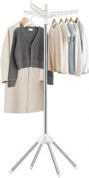 SUYU Clothes Drying Rack Stainless Steel Foldable, Bundle of 2