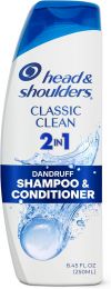 Head & Shoulders Classic Clean 2-in-1 Anti-Dandruff Shampoo and, Bundle of 4