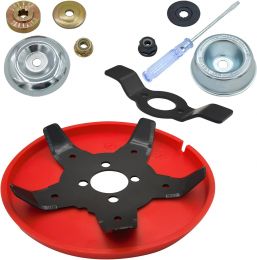 NeJesZoe Brush Cutter Blade Multifunctional Trimmer Head with Adapter Kits, Bundle of 3
