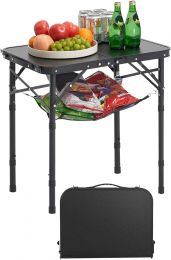 VEVOR Folding Camping Table Aluminum Portable 16 inch, 24 x 16 inch