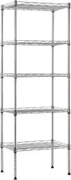 BestOffice 5-Shelf Storage Shelves Metal