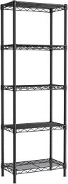 Golpart 5Tier Adjustable Storage Shelves Metal Wire Shelving Standing Shelf Metal