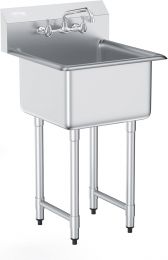 VEVOR Stainless Steel Prep & Utility Sink Stainless Steel