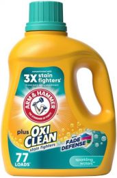 Arm & Hammer Plus OxiClean Fade Defense Liquid Laundry Detergent, Bundle of 3
