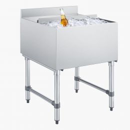 VEVOR Commercial Ice Bin Stainless Steel Ice Chest with Stainless Steel 24 Inch