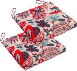 Makimoo 2-Pack Outdoor/Indoor Wicker Patio Seat Cushion Pad with 2-Pack, Bundle of 2