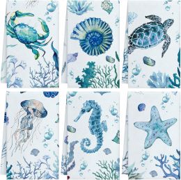 Patelai 6 Pcs Beach Kitchen Towels 28", Bundle of 2