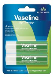 Vaseline Lip Therapy Aloe Care Twin Pack, Bundle of 5