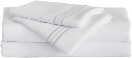 Furinno Angeland Vienne 4-Piece Microfiber Bed Sheet Set Microfiber 4-Piece, Bundle of 2
