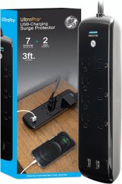 GE Pro 7-Outlet Surge Protector 3 Ft