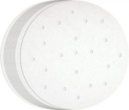 Juvale Air Fryer Liners Disposable - 8-Inch White Nonstick 100 Pack, Bundle of 3