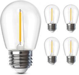 Feit Electric S14 LED Filament Light Bulbs Electric 4 Pack, Bundle of 3
