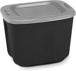 HOMZ Durable Molded Bin Plastic 10 Gallon