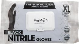 ForPro Professional Collection Disposable Nitrile Gloves, Bundle of 4