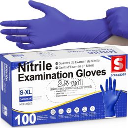 Schneider Medical Nitrile Exam Gloves, Bundle of 3