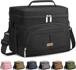 Pritent Lunch Box for Men Women Insulated Lunch Tote Cooler Bag, Bundle of 3