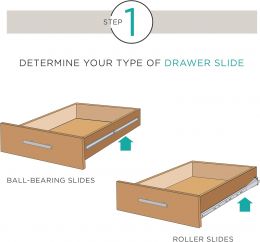 Liberty D68812C-W-TX 12 Bottom Mount Drawer Slide, Bundle of 3