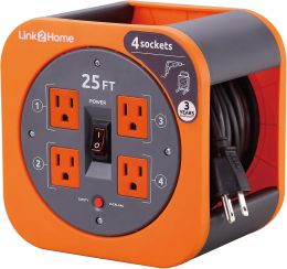 Link2Home 25 Ft. Extension Cord Reel 25 Ft