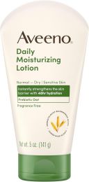 Aveeno Daily Moisturizing Body Lotion 5 oz, Bundle of 5