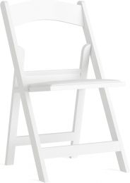 Flash Furniture Hercules Series Folding Chair - White Resin - 1000LB Weight Capacity Comfortable Event Chair