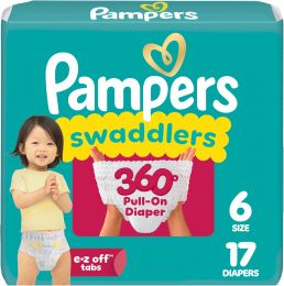 Pampers Diapers 17 Count, Bundle of 2