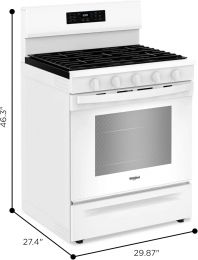 Whirlpool WFGS5030RW 30-Inch 5.0 cu. ft. Freestanding Gas Range