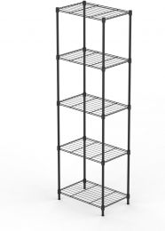 GarveeHome 5 Tier Metal Shelves for Storage Metal 17.72 L, Bundle of 2