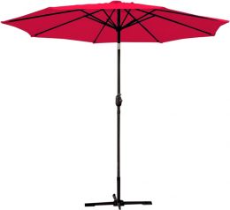 Jeco Aluminum Patio Market Umbrella Tilt with Crank Aluminum