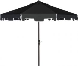 SAFAVIEH Outdoor Zimmerman Crank Patio Umbrella 9 ft