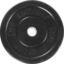 Lifeline 260lb. Rubber Bumper Weight Plate Set: (2) 260lb, 10lb, 15lb