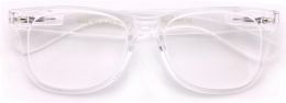 Vision World Eyewear White Clear Reading Glasses - Comfortable Stylish Simple Glass, Bundle of 3