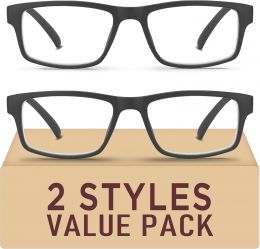 Kitchasy 2 Pack Reading Glass 2 Pack, Bundle of 3