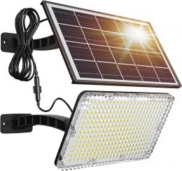 JACKYLED 1000 Lumens 299 LED Solar Lights Outdoor 1 Pack