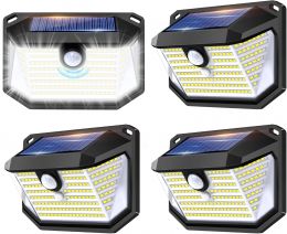 FAXBOX Solar Lights Outdoor 4 Pack, Bundle of 2