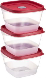 Tribello BPA-Free Plastic Food Storage Set Plastic Dishwasher Safe 3 x 7, Bundle of 2