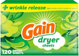Gain dryer sheets Plus 120 Count, Bundle of 5
