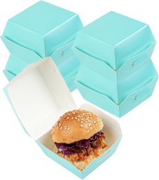 Restaurantware 2.5 x 2.5 x 2 Inch Mini Burger Boxes 100 Clamshell Food Containers 2 Inch, 5 x 2, 5 x 2 Inch