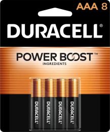 DURACELL Coppertop AAA Batteries with Power Boost Ingredients Pack of 1, 8 Count, Bundle of 6