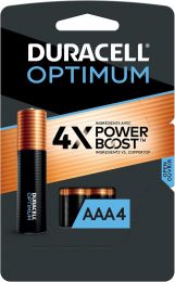 DURACELL Optimum AAA Batteries with 4x Power Boost Ingredients Pack of 1, 4 Count, Bundle of 3