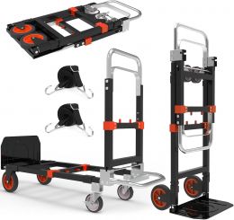 Doerpuz 3-in-1 Folding Hand Truck Heavy Duty 500 lb