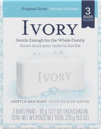 Ivory Simply Ivory Bath Bar for Unisex 3 Count, Bundle of 3